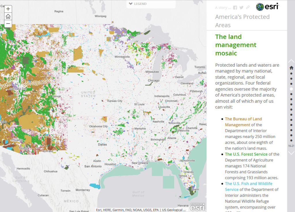Image of story map web page